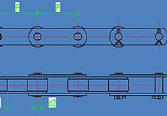 Non-standard conveyor chain